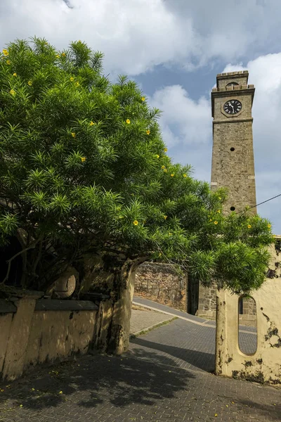 スリランカのガレ砦にある時計塔 — ストック写真