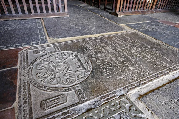 Galle Sri Lanka January 2020 Floor Dutch Reformed Church Tombstones — Stock Photo, Image