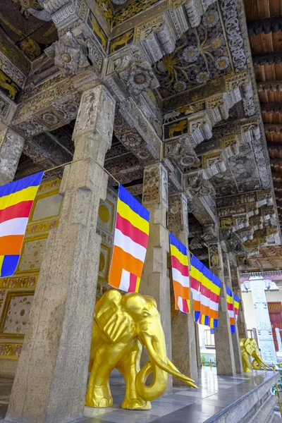 Kandy Sri Lanka Styczeń 2020 Świątynia Zębu Buddy Stycznia 2020 — Zdjęcie stockowe