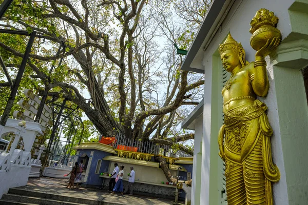 Kalutara Σρι Λάνκα Ιανουάριος 2020 Άνθρωποι Επισκέπτονται Βουδιστικό Ναό Asokaramaya — Φωτογραφία Αρχείου