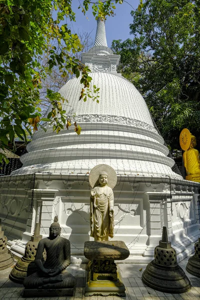 斯里兰卡科伦坡 2020年2月 2020年2月3日在斯里兰卡科伦坡Gangaramaya寺的Stupa — 图库照片