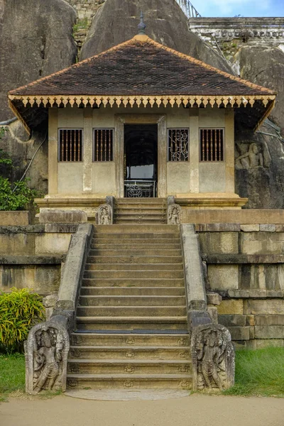 Anuradhapura Sri Lanka Şubat 2020 Isurumuniya Vihara Budist Tapınağı Şubat — Stok fotoğraf