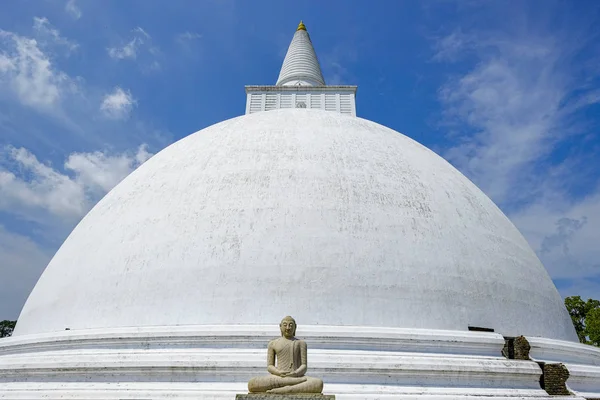 Anuradhapura Srí Lanka Únor 2020 Buddhistická Stupa Mirisavatiya Dagoba Února — Stock fotografie