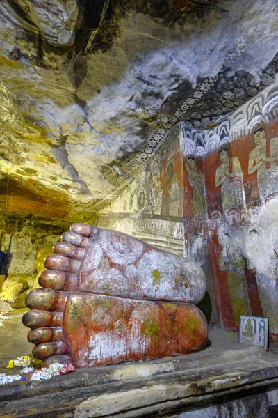 Dambulla Sri Lanka Februari 2020 Boeddhabeeld Grottempel Van Dambulla Februari — Stockfoto