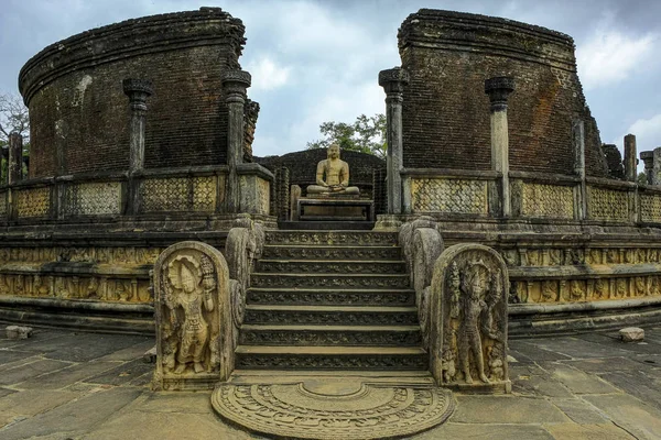 Vatadage Templo Budista Polonnaruwa Sri Lanka — Fotografia de Stock