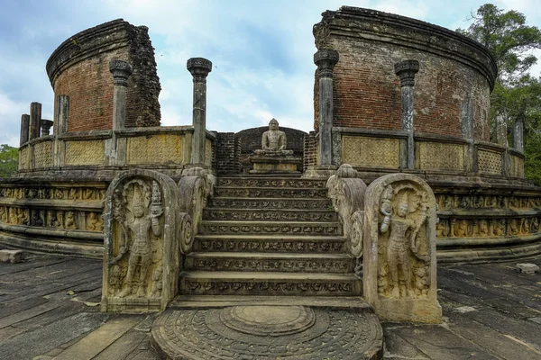 Vatadage Templo Budista Polonnaruwa Sri Lanka —  Fotos de Stock