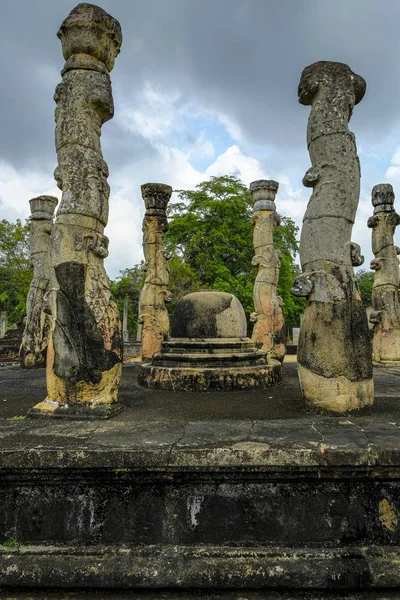 Latha Mandapaya Polonnaruwa Sri Lanka — стокове фото