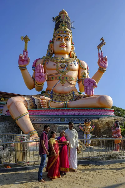 Тринкомали Шри Ланка Февраль 2020 Посещение Храма Кандасами Ковил Хиду — стоковое фото