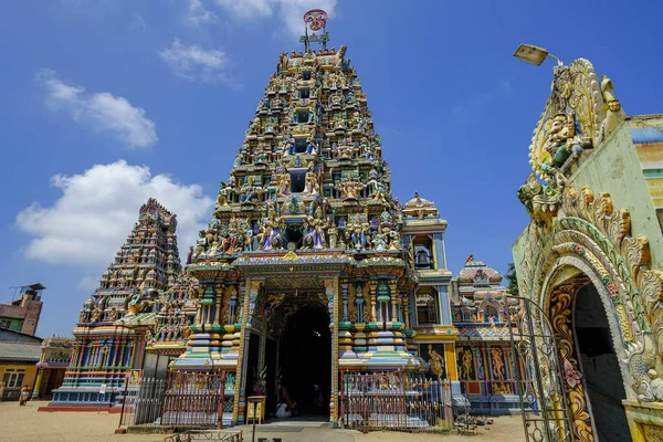 Trincomalee Sri Lanka Febrero 2020 Fachada Del Templo Hindú Kali — Foto de Stock