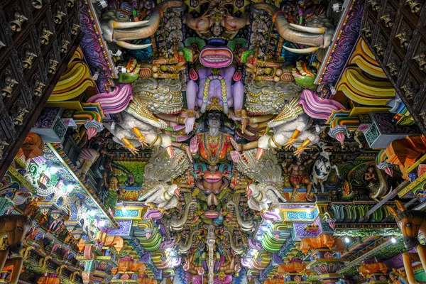 Trincomalee Sri Lanka Febrero 2020 Interior Del Templo Hindú Kali — Foto de Stock