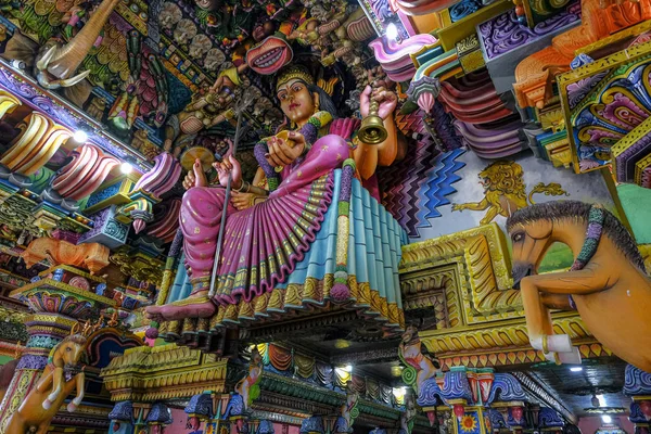 Trincomalee Sri Lanka February 2020 Interior Kali Kovil Hindu Temple — Stock Photo, Image