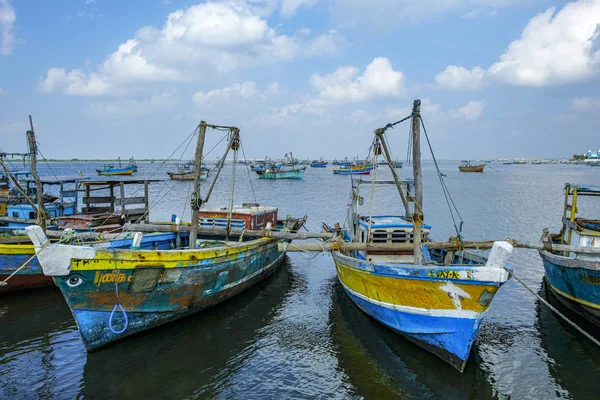 Jaffna Sri Lanka February 2020 Fishing Boats Fishing District Jaffna — Stockfoto