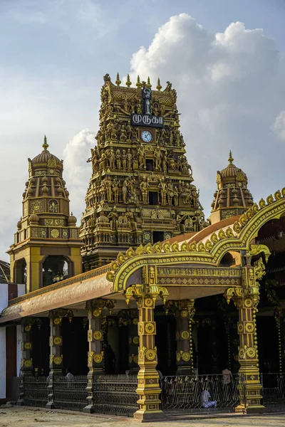 Jaffna Sri Lanka February 2020 People Nallur Kandaswamy Kovil Hindu — 스톡 사진