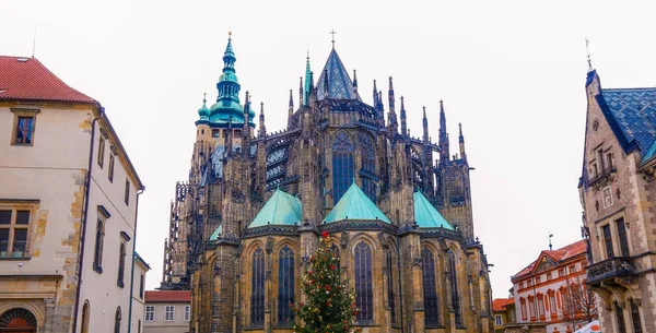 Vitus Cathedral Hradcany Prague Autumn — Stock Photo, Image