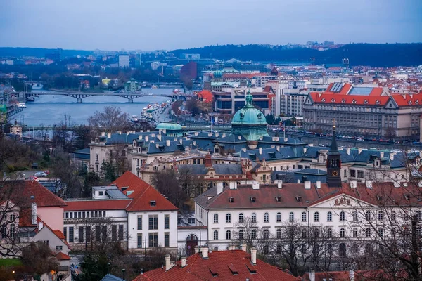 Evening Prague Autumn View Hradcany — Stock Photo, Image