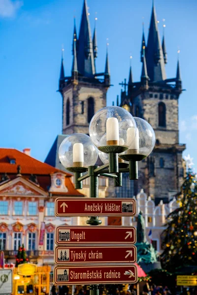 Old Town Square Christmas Market — Stock Photo, Image