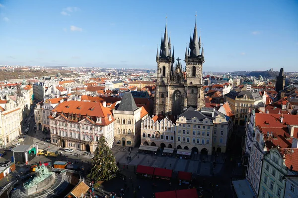 Old Town Square Christmas Market — Stock Photo, Image