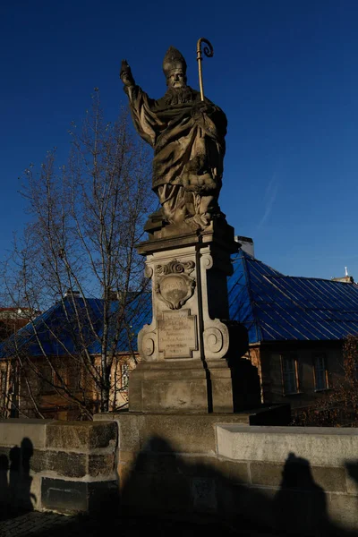 Sculpture Saints Sur Pont Charles Prague — Photo