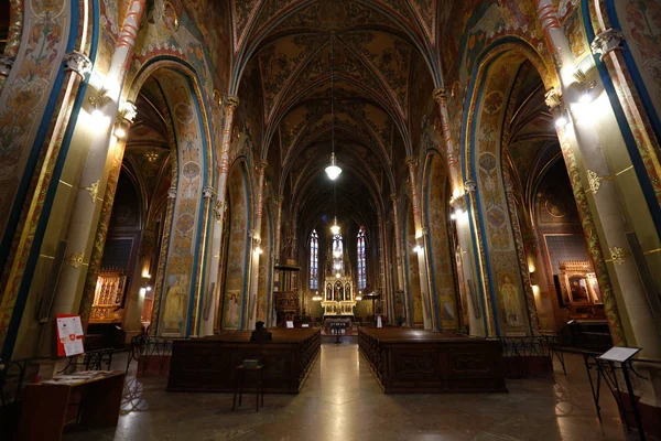 Vysehrad Katedra Piotra Pawła Wewnątrz Praga Czechy 2013 — Zdjęcie stockowe