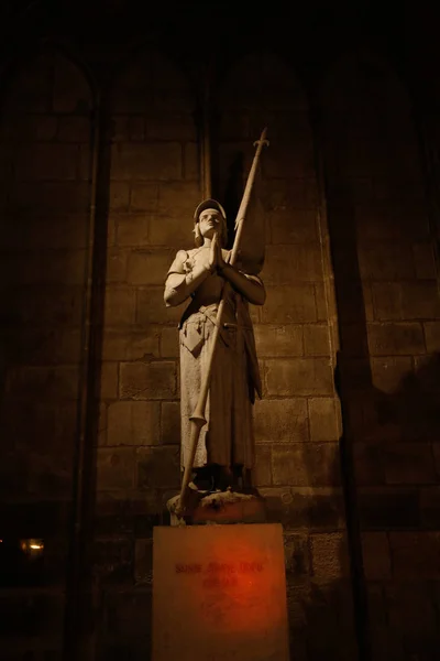 Paris França 2013 Catedral Notre Dame Dentro Antes Incêndio — Fotografia de Stock