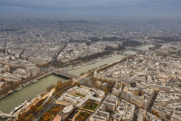 Blick Vom Eiffelturm Auf Paris Herbst — Stockfoto