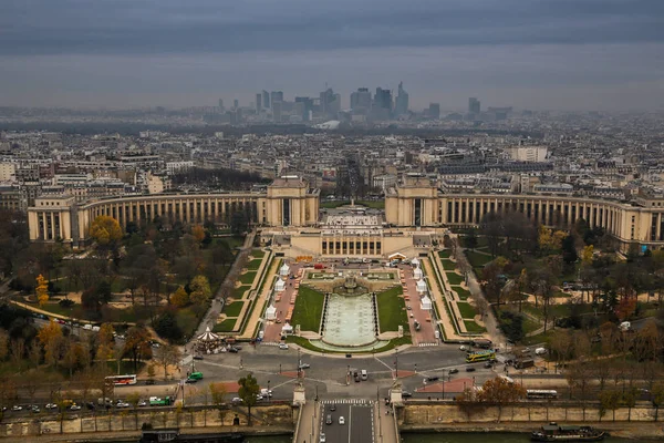 Blick Vom Eiffelturm Auf Paris Herbst — Stockfoto