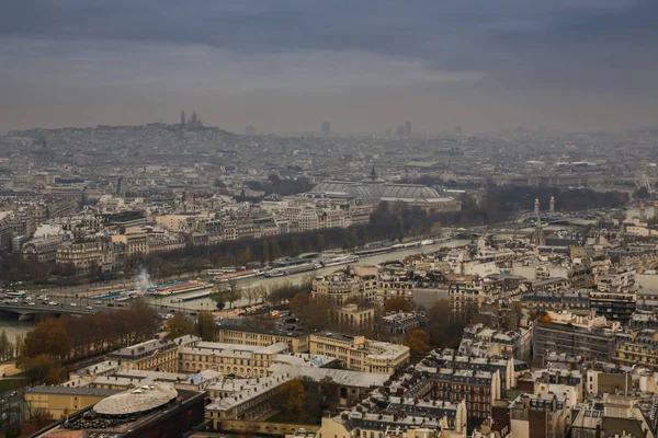 Blick Vom Eiffelturm Auf Paris Herbst — Stockfoto