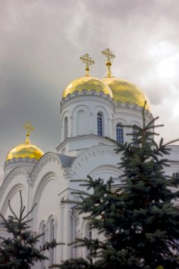 Diveevo. Kutsal Üçlemeci Serafim-Dalgıç Manastırı. Şekil değiştirme Katedrali. Temmuz 2017.