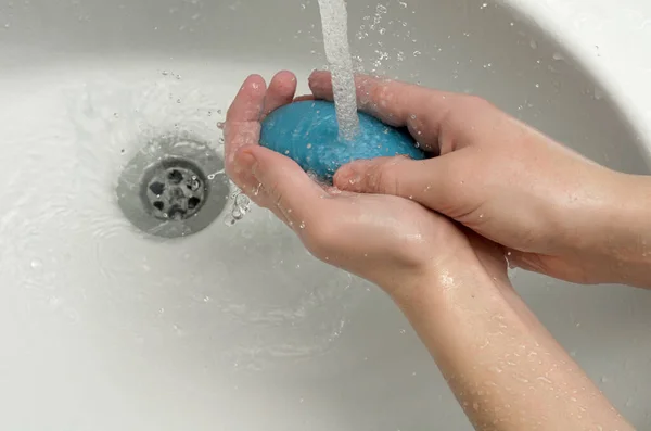 Wash your hands with soap and water. Washing away dirt, germs and bacteria from skin. Protect your health from flu and viruses.
