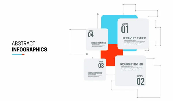 Abstrakte Infografiken Workflow Vorlage Layout Diagramm Jahresbericht Webdesign Geschäftskonzept Mit — Stockvektor