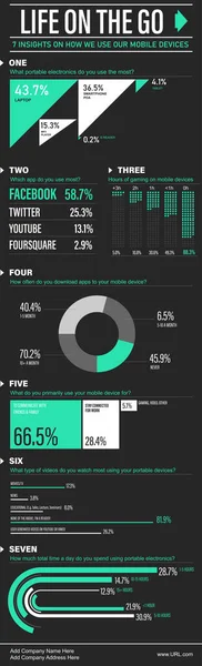 Infografik Livet Språng Vektor Illustration — Stock vektor