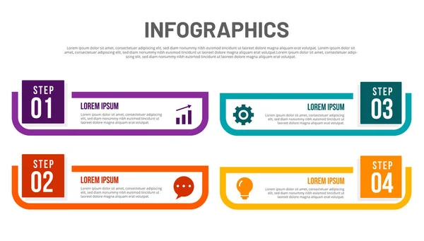 Infografik Design Vektor Und Marketing Symbole Können Für Workflow Layout — Stockvektor