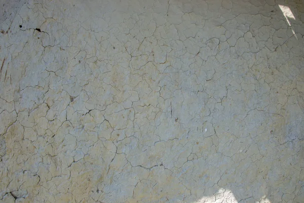 Stare Pęknięte Ściany Wykonane Błota Siana Zewnętrzne Tło Tekstura Grunge — Zdjęcie stockowe