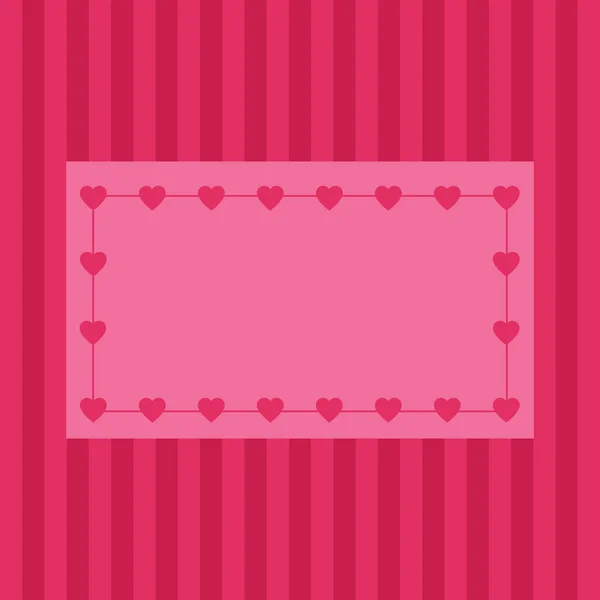 Różowe Tło Serca Pustym Miejscem Tekst Kartka Okolicznościowa Walentynki Ślub — Wektor stockowy