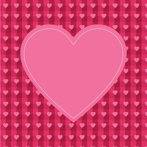 Fondo Rosa Con Forma Corazón Vacío Para Texto Tarjeta Felicitación — Archivo Imágenes Vectoriales