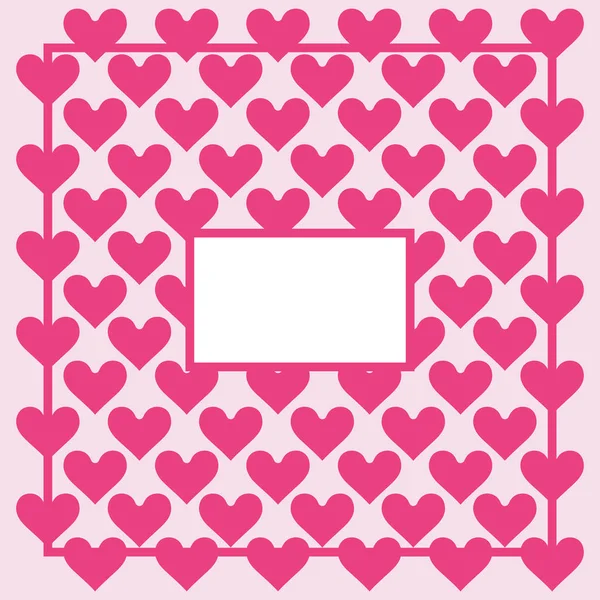 Rosa Herzhintergrund Mit Leerem Platz Für Text Grußkarte Zum Valentinstag — Stockfoto