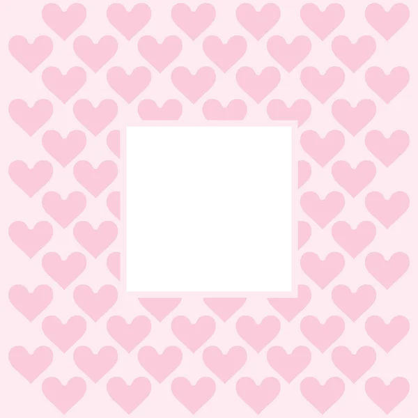 Pink Heart Background Empty Place Text Greeting Card Valentine Day — 스톡 사진