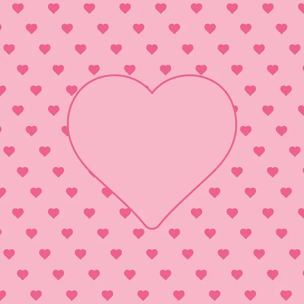 Różowe Tło Pustym Sercem Kształcie Tekstu Kartka Okolicznościowa Walentynki Ślub — Zdjęcie stockowe