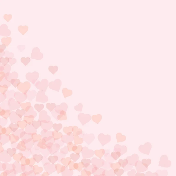 ピンクの背景と心と空の場所のテキスト バレンタインデーのグリーティングカード 結婚式 母の日 コピースペース — ストック写真