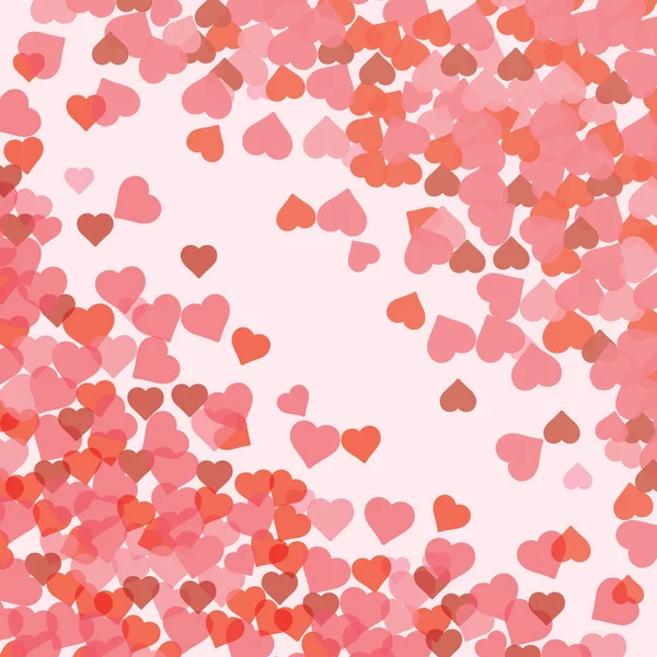 Fondo Rosa Con Corazones Lugar Vacío Para Texto Tarjeta Felicitación —  Fotos de Stock