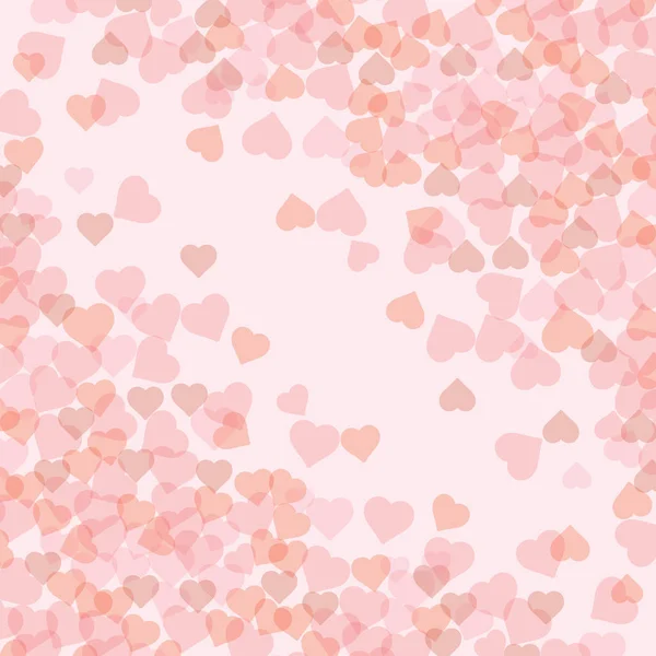 Pink Background Hearts Empty Place Text Greeting Card Valentine Day — Stock Photo, Image