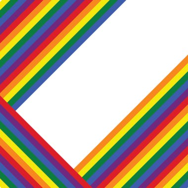 Gökkuşağı gurur duvar kağıdı, arkaplan, sevgililer günü desenli kart, eski düz tasarım, metin için yeri olan Lgbt bayrak hareket vektörü, pankart