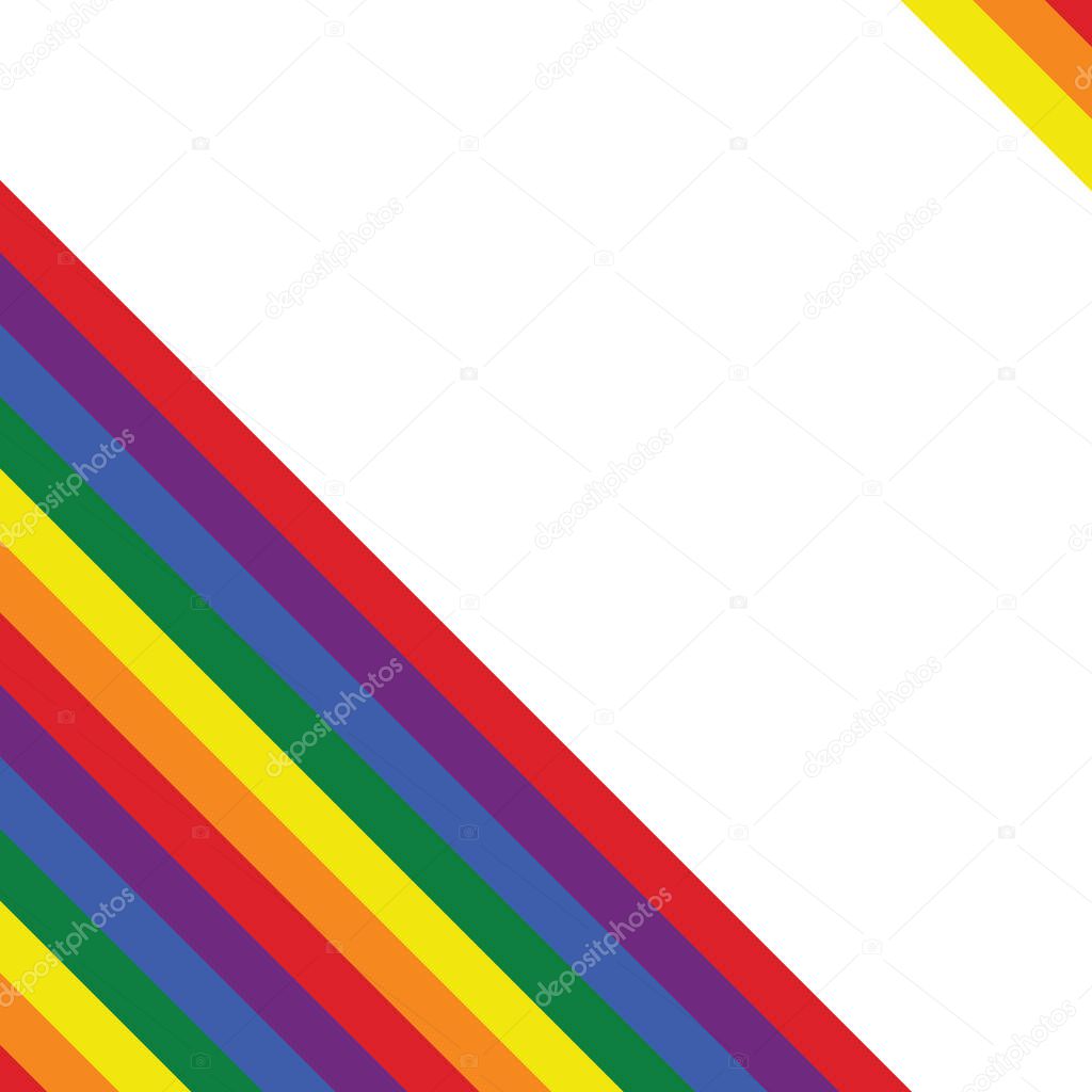 Rainbow pride wallpaper, background, valentine's pattern card, retro flat design, LGBT flag movement vector with place for text, banner