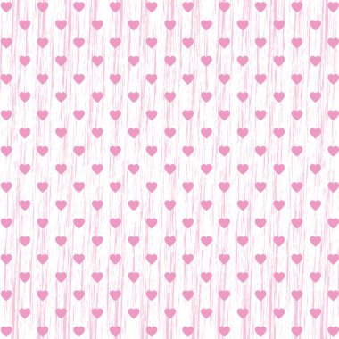 Kalpli ve noktalı vektör desen, romantik duvar kâğıdı, Anneler Günü veya Sevgililer Günü için grunge arkaplan, 8 Mart