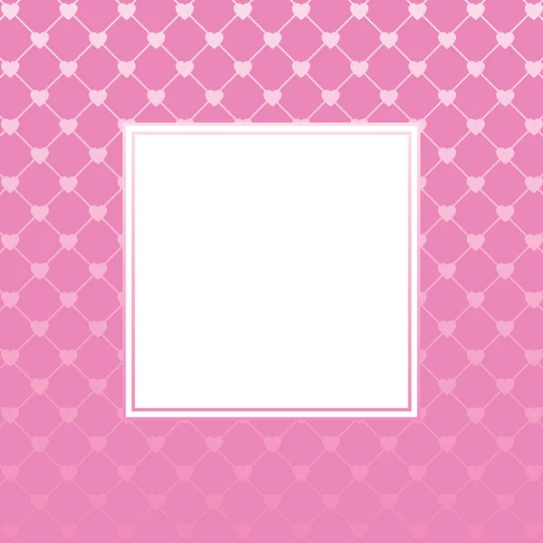 Pink Heart Background Empty Place Text Greeting Card Valentine Day — Stock Photo, Image