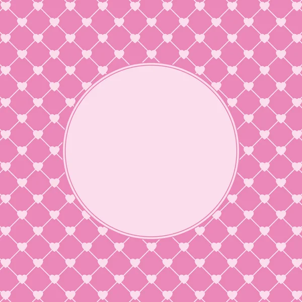 Pink Heart Background Empty Place Text Greeting Card Valentine Day — Stock Photo, Image