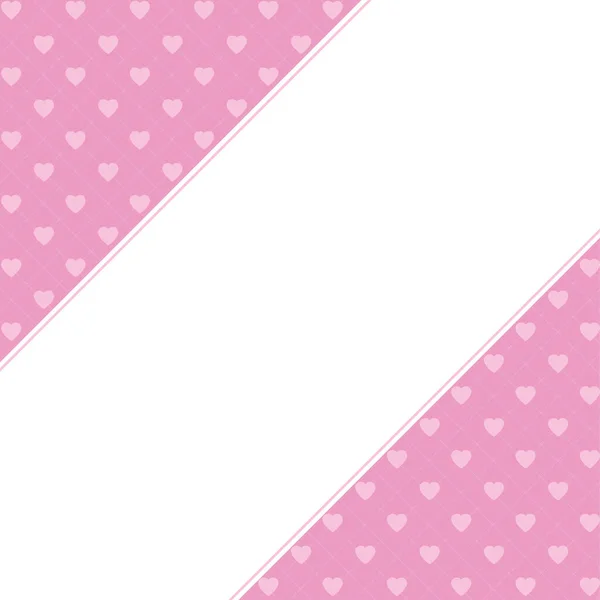 Roze Hart Achtergrond Met Lege Plek Voor Tekst Wenskaart Voor — Stockfoto