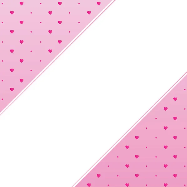 Roze Hart Achtergrond Met Lege Plek Voor Tekst Wenskaart Voor — Stockfoto