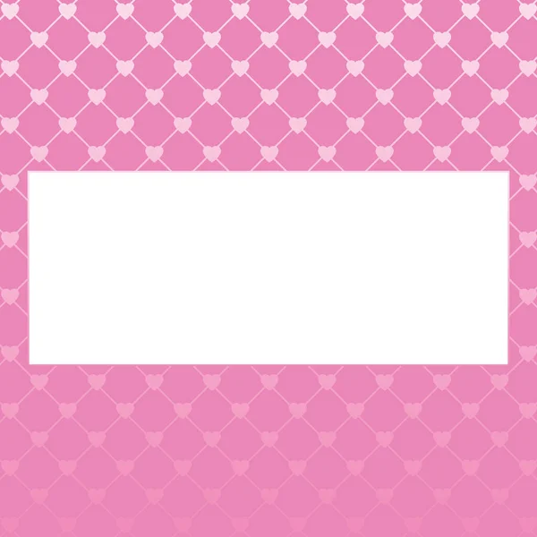 Pink Heart Background Empty Place Text Greeting Card Valentine Day — Stock Photo, Image