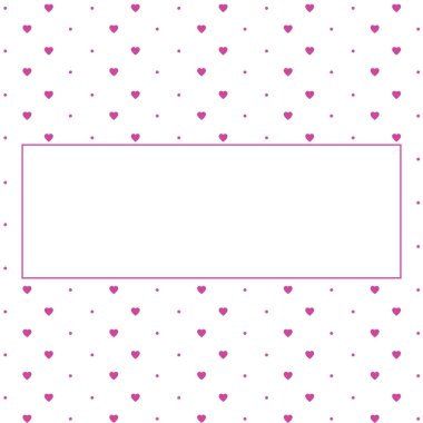 Mesaj atmak için boş bir yere sahip pembe kalp geçmişi Sevgililer Günü için tebrik kartı, düğün, anneler günü, kopyalama alanı